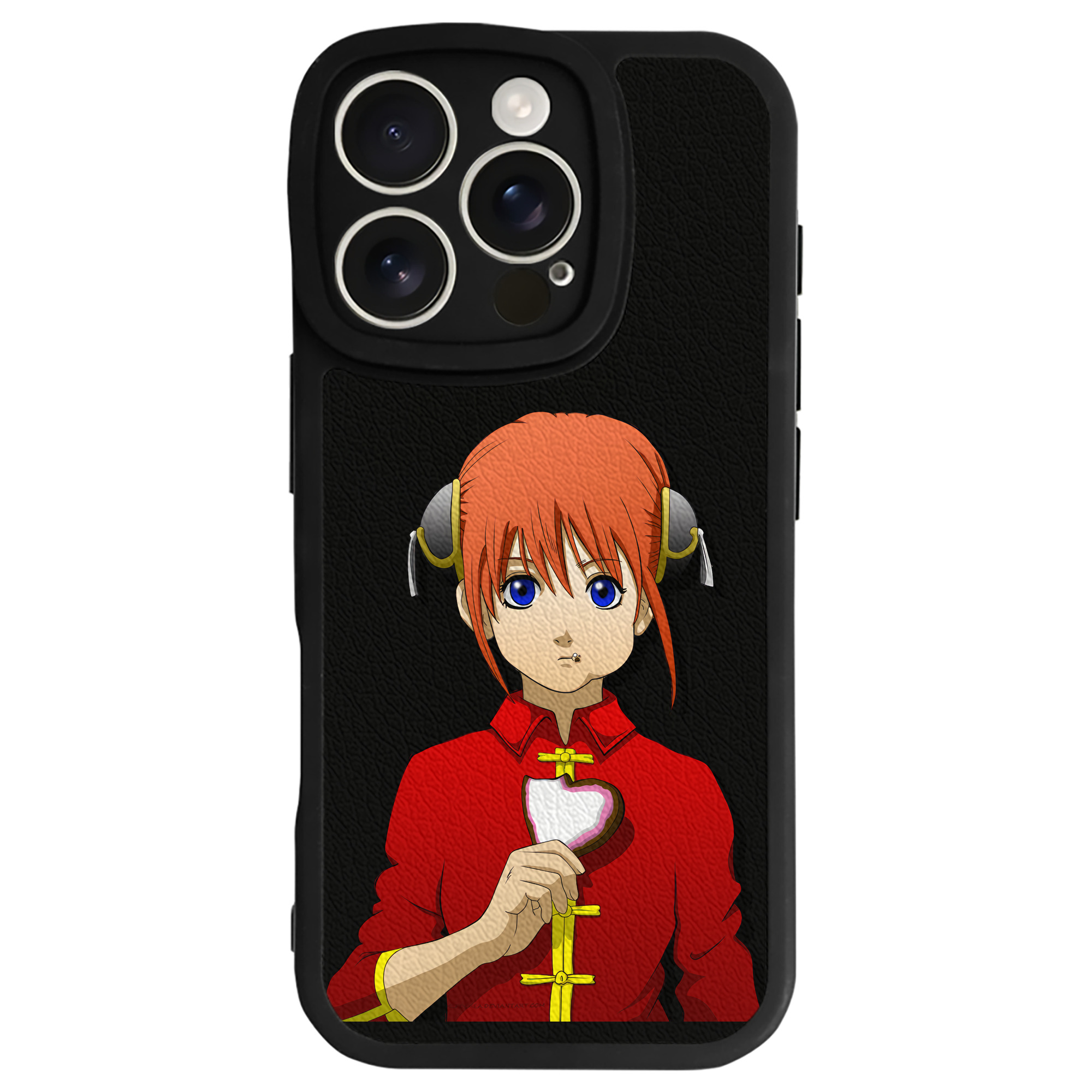 （画像用） ぎんたま 坂田銀時（さかたぎんとき） 神楽 志村新八（しむら しんぱち） GINTAMA Sakata Gintoki Kagura Shimura Shinpachi 【iPhone 16シリーズ対応】シリコンスマホケース（レザー調） 材質：シリコン